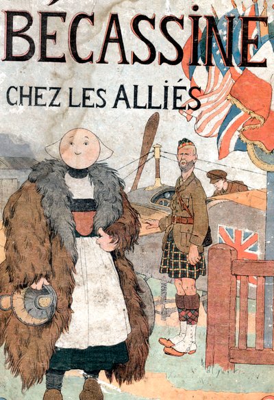 prima di copertina del libro "Becassine chez les allies" da Joseph Porphyre Pinchon