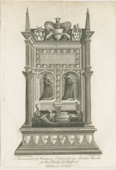 Chiesa di Sandon - Tomba di Sampson Erdeswicke da Joseph Potter