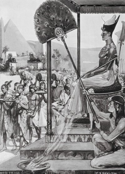Portare Tributo a Ramesse II, XIX Dinastia da Joseph Ratcliffe (after) Skelton