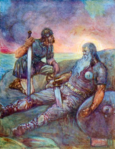 Sapeva che i suoi giorni di gioia su questa terra erano passati (litografia a colori) da Joseph Ratcliffe (after) Skelton
