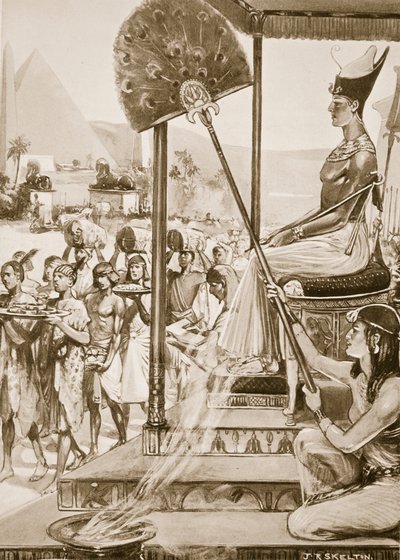 Portare tributo a Ramesse II (XIX dinastia), illustrazione da 