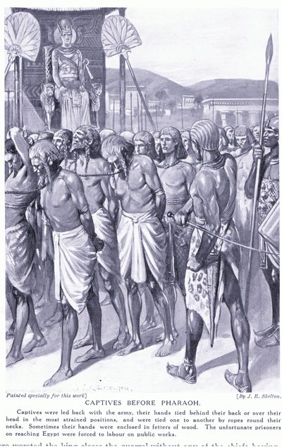 Prigionieri davanti al Faraone da Joseph Ratcliffe Skelton