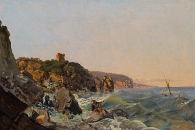 Naufragio sulla costa di Napoli da Joseph Rebell