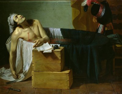 La morte di Marat, 1793 da Joseph Roques