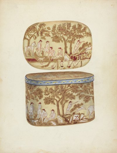 Scatola decorata da Joseph Rothenberg