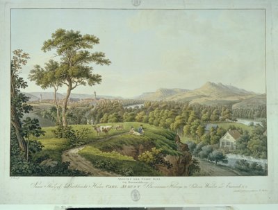 Veduta di Jena da Rasenhuehlberg, c.1810 da Joseph Roux