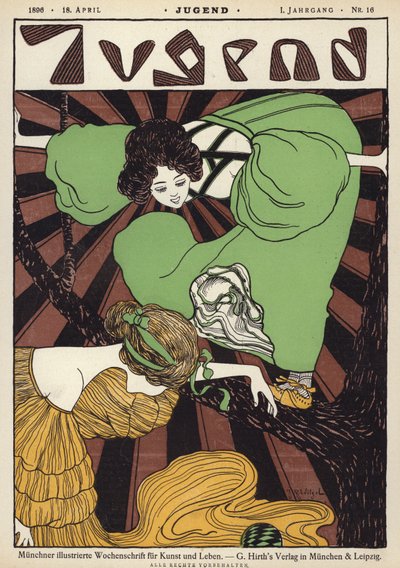 Illustrazione di copertina per la rivista Jugend da Joseph Rudolf Witzel