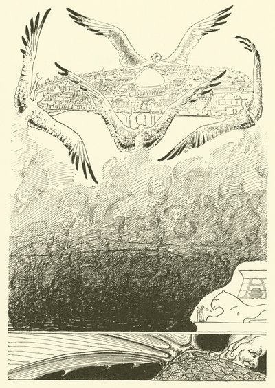 I Quattro Djinn dalle Ali di Gabbiano da Joseph Rudyard (after) Kipling