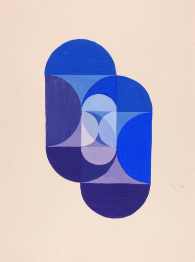 Chiave blu (dalla serie "Le basi matematiche delle arti") da Joseph Schillinger