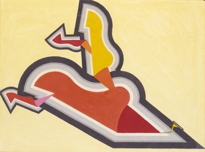 Studio in ritmo: rosso e oro, ca. 1934 da Joseph Schillinger
