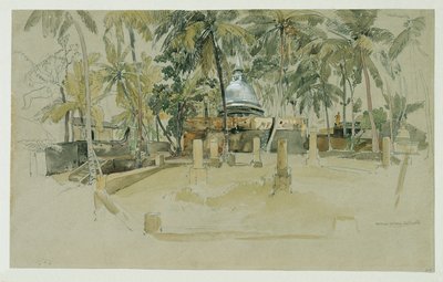 Tempio buddista a Ceylon (Sri Lanka) da Joseph Selleny