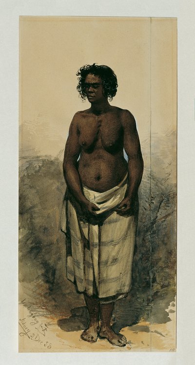 Donna indigena di Woolongong (Wollongong), Australia da Joseph Selleny