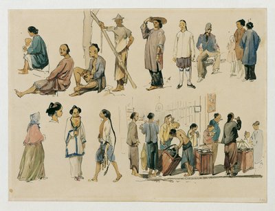Studi di figure di cinesi da Joseph Selleny
