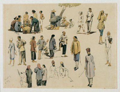 Studi di figure di cinesi da Joseph Selleny