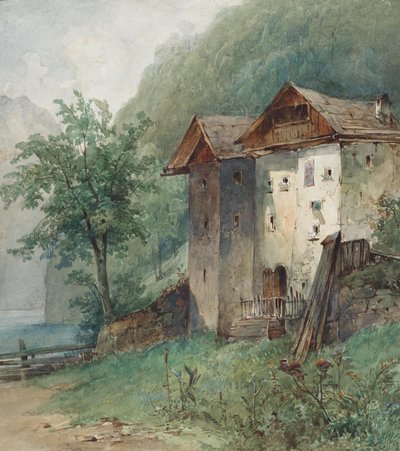 Case su un lago di montagna da Joseph Selleny