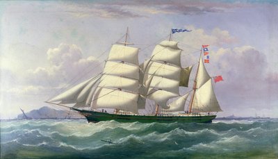 La barquentina Pawnee nel Mare d