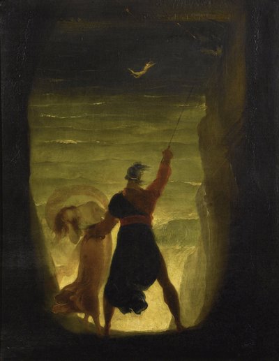 La tempesta. Prospero e Ariel da Joseph Severn