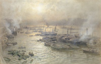 Tramonto invernale, Westminster da Joseph Severn