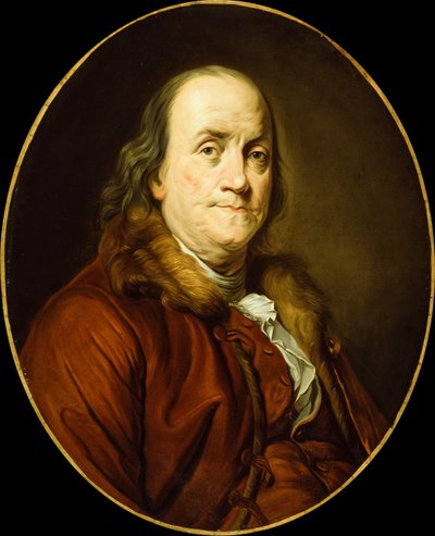 Benjamin Franklin (olio su tela) da Joseph Siffred (after) Duplessis