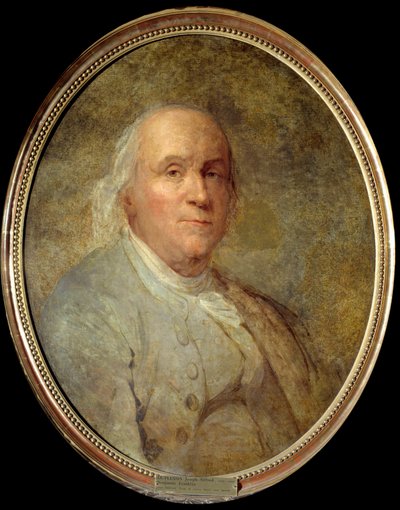 Ritratto di Benjamin Franklin (1706-1790) da Joseph Siffred Duplessis