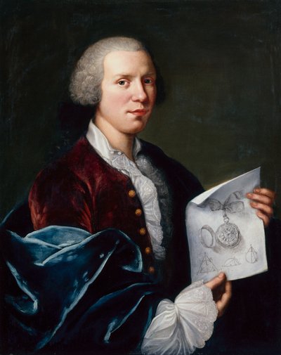 Ritratto di Ferdinand Berthoud con un Pergamena da Joseph Siffred Duplessis
