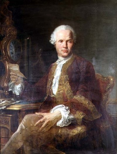 Ritratto di un gentiluomo in un cappotto color claret da Joseph Siffred Duplessis