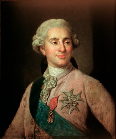 Ritratto del re di Francia Luigi XVI (1754-1793) con le insegne dell