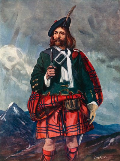 Rob Roy Mac Gregor, 1660-1735 da Joseph Simpson