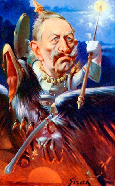 Kaiser Guglielmo II - caricatura di Sirat da Joseph Sirat