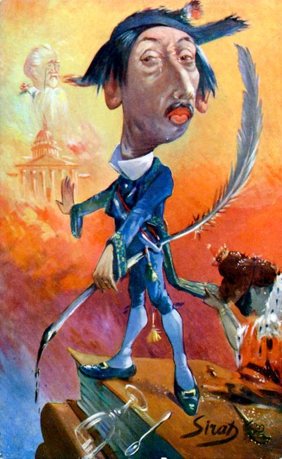Maurice Barrès - caricatura di Sirat da Joseph Sirat