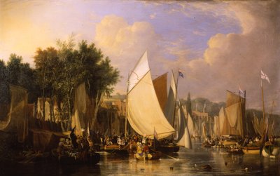 Thorpe Water Frolic - Pomeriggio, 1824-5 da Joseph Stannard