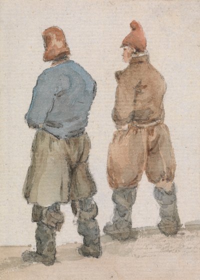 Due pescatori visti da dietro da Joseph Stannard