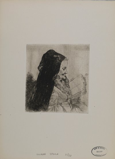 Senza titolo - Donna anziana che legge da Joseph Stella