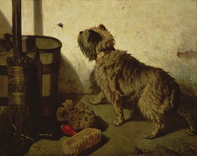 Il cane e la mosca, 1856 da Joseph Stevens