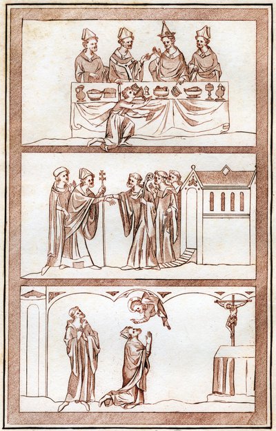 La vita di Thomas Becket, 1801 da Joseph Strutt