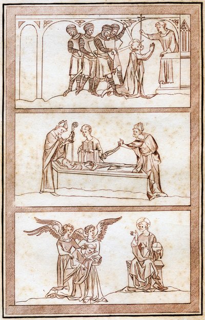 La Vita di Thomas Becket, 1801 da Joseph Strutt