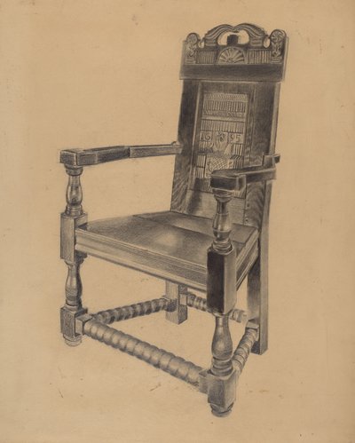 Sedia intagliata da Joseph Sudek