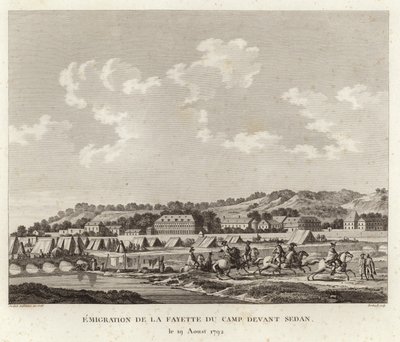 Il Marchese de Lafayette fugge dal campo a Sedan da Joseph Swebach Desfontaines