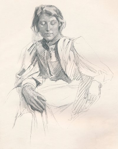 Studio a matita, c1897 da Joseph Syddall