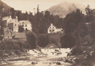 Villaggio di Gèdres, Strada di Gavarnie, 1853 da Joseph Vigier