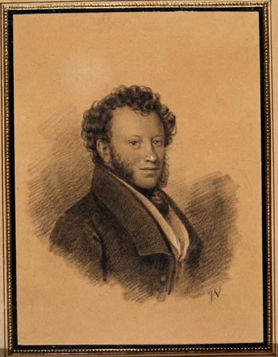 Ritratto dello scrittore Aleksandr Puškin da Joseph Vivien