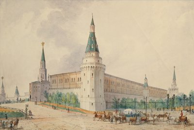 La Piazza della Resurrezione e il Giardino di Alessandro a Mosca da Joseph Vivien