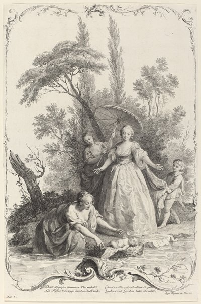 Il ritrovamento di Mosè da Joseph Wagner