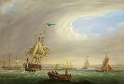 Marina con ingresso a un fiume da Joseph Walter