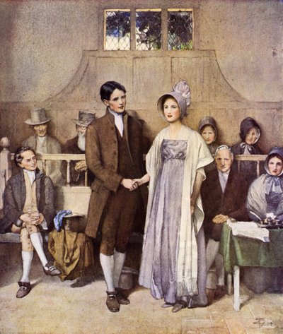 Un matrimonio quacchero, amore e lealtà da Joseph Walter West