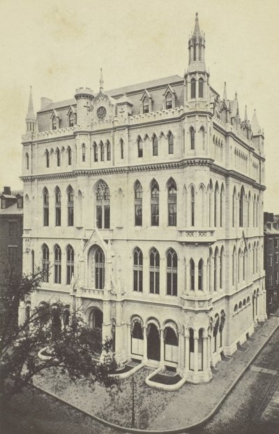 Nuovo Tempio Massonico, Boston, 1860s da Joseph Ward