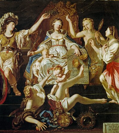 Allegoria della giustizia (dipinto su tela) da Joseph Werner