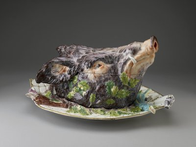 Terrina a forma di testa di cinghiale, Chelsea Porcelain Factory da Joseph Willems