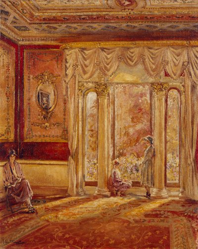 Sala di disegno sud-est, Chiswick House da Joseph Williams Topham Vinall