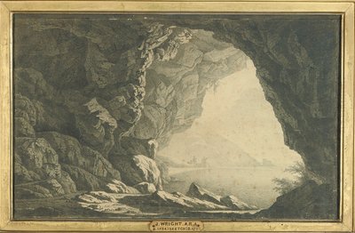 Una grotta nel Golfo di Salerno, mattina, c.1800 da Joseph Wright of Derby